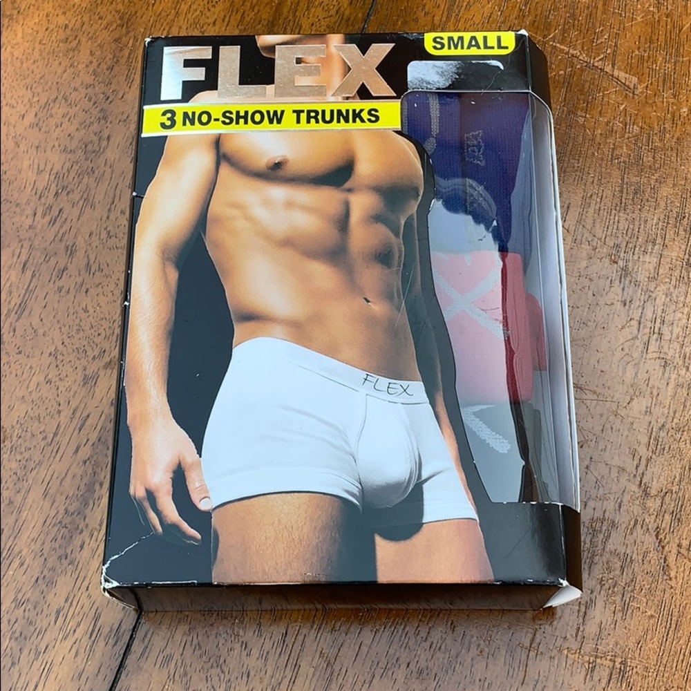 FLEX Men’s 3 No-show Trunks Size S